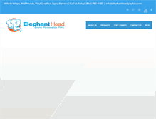 Tablet Screenshot of elephantheadgraphics.com